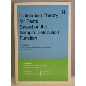   for Tests Based on the Sample Distribution Function J. Durbin Books