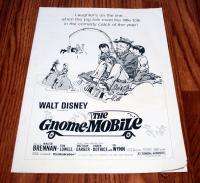 1967 MOVIE PRESS BOOK *THE GNOME MOBILE* WALT DISNEY AA  