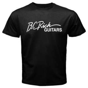 Rich Guitars BC Mens Black T Shirt Tee All Size  