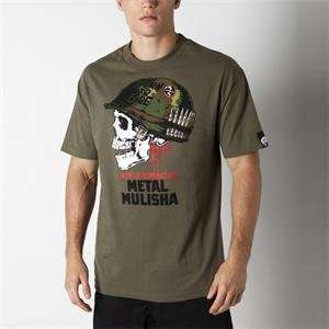  Metal Mulisha Full Metal T Shirt   Medium/Military Green 