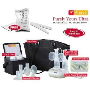 Ameda 17085KIT4 Combo 4 Purely Yours Ultra Breast Pump With Free Ameda 