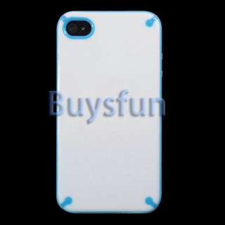 NEW STYLISH DUAL COLOUR SERIES Gel Light blue Cover Case For Apple 