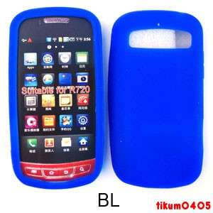 Phone Case Samsung Admire R720 Deluxe Silicone Skin. Blue  