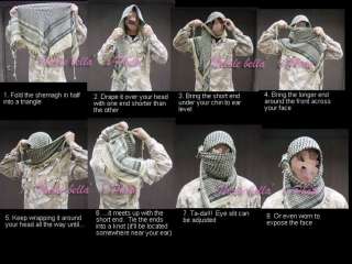 Arabic Kerchief SHEMAGH TACTICAL SCARF MILITARY WARGAME  