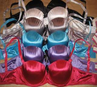 BNWT SEXY 6 BRAS LOT PUSH UP PADDED ASSORT COLORS #87496 SIZE 36D 36 D 