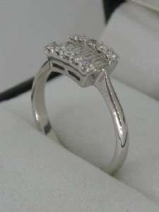 STUNNING SOLID 18CT WHITE GOLD DIAMOND CLUSTER RING  