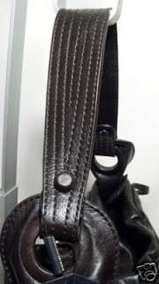 Francesco Biasia AERYN Italian Leather hobo Bag BLACK  