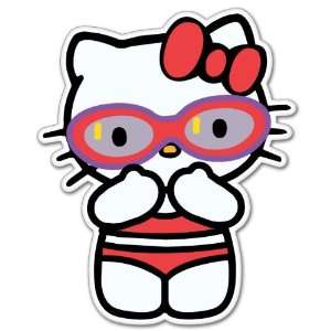  Hello Kitty swimsuit cartoon sticker 4 x 5 Everything 