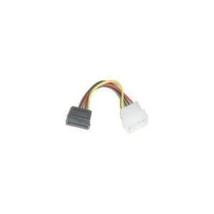   Serial ATA Power Cable Connector, 15 pin to 4 pin, 6 inch Electronics