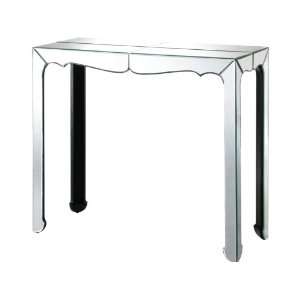  Vivie Console Table with Clear Mirror Top