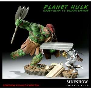  Planet Hulk Green Scar Vs. Silver Savage Diorama Toys 