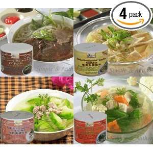 Quoc Viet Foods Introductory Soup Package, 10 oz jars (Pack of 4 