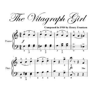  Vitagraph Girl Big Note Piano Sheet Music Henry Frantzen 
