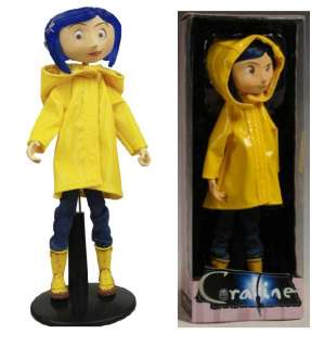 NECA CORALINE 6 Bendy Doll in Rain Coat Poseable & New  