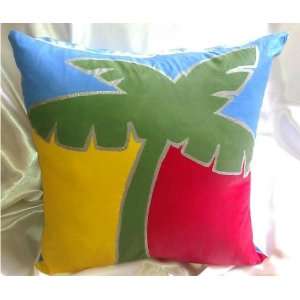  Island Palm Tree Decorative Pillow: Home & Kitchen