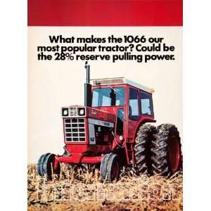  1975 Ad International Harvester 1066 Tractor Farming 