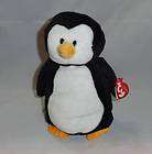 NEW 8 TY Beanie Pluffies 2009 WADDLES Penguin Plush Black White TAGS