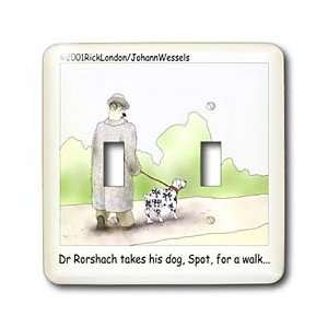 Londons Times Funny Medicine Cartoons   Dr. Rorschach Takes Dog  Spot 