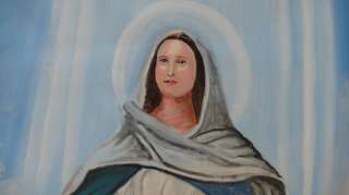 Blessed Virgin Mother Mary Assumption Painting 4ft X5ft  