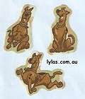 CUTE SCOOBY DOO DOG IRON ON APPLIQUES HAND CUT FROM LICENSE COTTON 