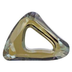  4736 30mm Organic Cosmic Triangle Crystal Bronze Shade 