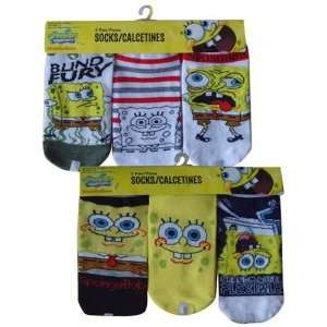  3pk Spongebob Squarepants Anklets Socks Size 6 8 Baby
