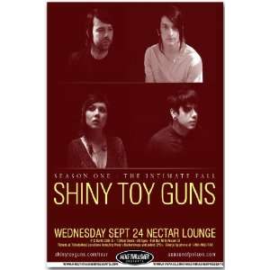  Shiny Toy Guns Poster   Brown Concert Flyer   Season One 