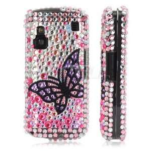     BLACK BUTTERFLY CRYSTAL BLING CASE COVER FOR NOKIA C6 Electronics
