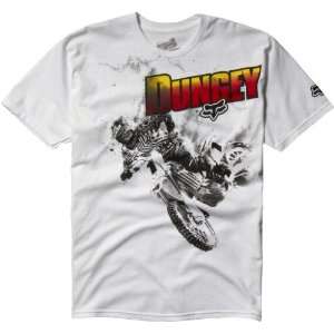  FOX CASUALS DUNGEY ROOST SHORT SLEEVE T SHIRT WHITE MD 