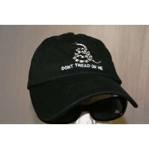  embroidered Black Gadsden Tea Party Dont Tread on Me 