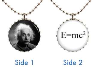 ALBERT EINSTEIN NECKLACE Style #1 Physics Math Science Quantum 