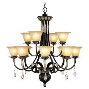  Livex 8149 40 Orleans Chandelier Hand Rubbed Bronze with 