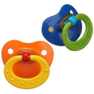 NUK 2 Pack Classic Latex BPA Free Pacifier, Size 3, Colors May Vary