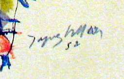 Jacques VILLON Original Lithograph Signed Ltd Ed RARE  