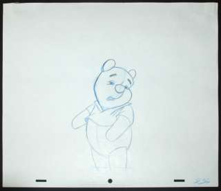 Walt Disney, Winnie the Pooh Production Drawings, 1983, Custom Framed 