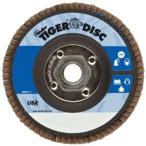  Weiler Tiger Abrasive Flap Disc, Type 29, Threaded Hole 