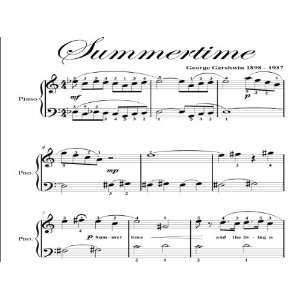   Summertime Gershwin Big Note Piano Sheet Music George Gershwin Books