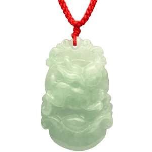   Jadeite Jade Hand Carved Chinese Zodiac Amulet Pendant Necklace   Hare