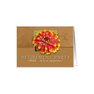   Party Invitation, Flower with Tan Background Card Health & Personal