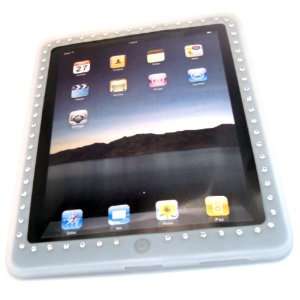  Apple iPad 1 1st Gen White Clear Jewel Gem Diamond Soft 