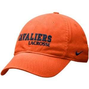 Nike Virginia Cavaliers Orange Lacrosse Swoosh Slouch Flex Fit Hat 