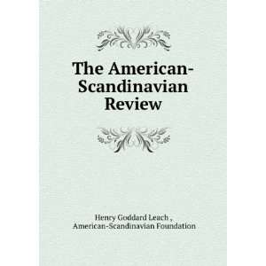   Review American Scandinavian Foundation Henry Goddard Leach  Books