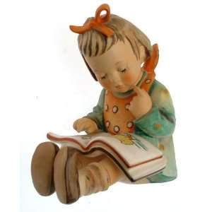 c1972 HUM8 Hummel Book Worm girl with book figurine Reinold Unger 