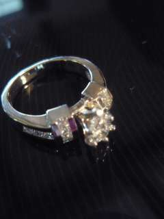 14K white Gold engagement Diamond Ring $6400  Appraisal  