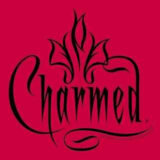Charmed LOGO Juniors Red Tee Shirt T shirt  