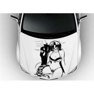   Car Vinyl Graphics Girl Super Sexy with Guns S6896: Home & Kitchen