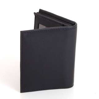 men s l shape trifold wallet by alpine swiss color black msrp $ 45 00 