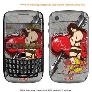  Protective Decal Skin Sticker for Blackberry Curve 8520 