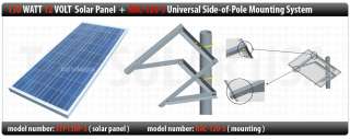   WATT 12 VOLT + UNIVERSAL Side Of Pole POLE MOUNTING SYSTEM  