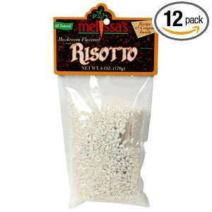 Melissas Risotto, Mushroom Flavored, 6 Ounce Bags (Pack of 12 